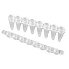 8-Strip PCR tubes with dome caps
