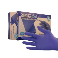 Cool Blue Nitrile Gloves, Small